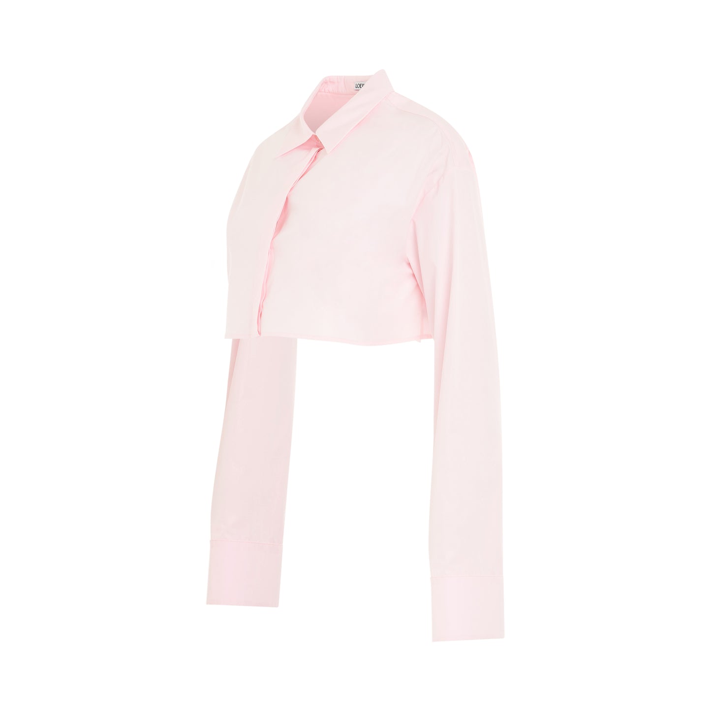 Cropped Shirt in Cotton Candy