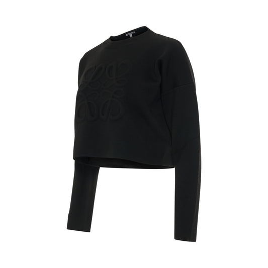 Short Anagram Sweater in Black