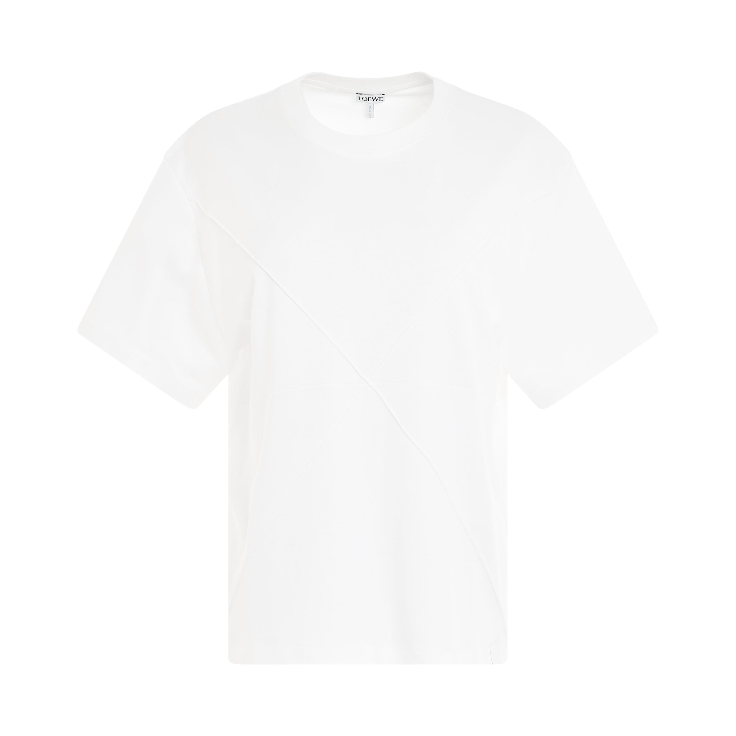 Puzzle Fold T-Shirt in White