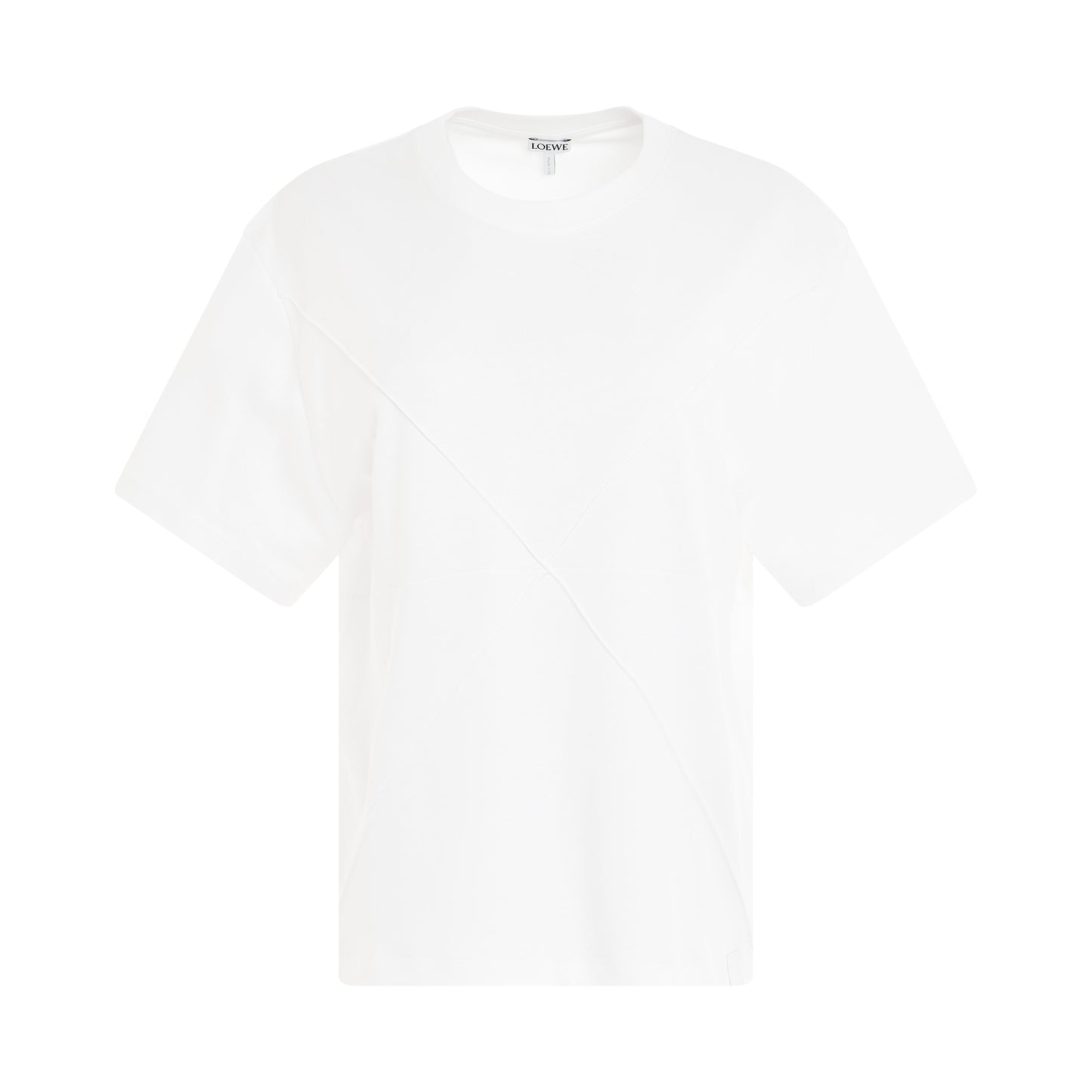 Puzzle Fold T-Shirt in White