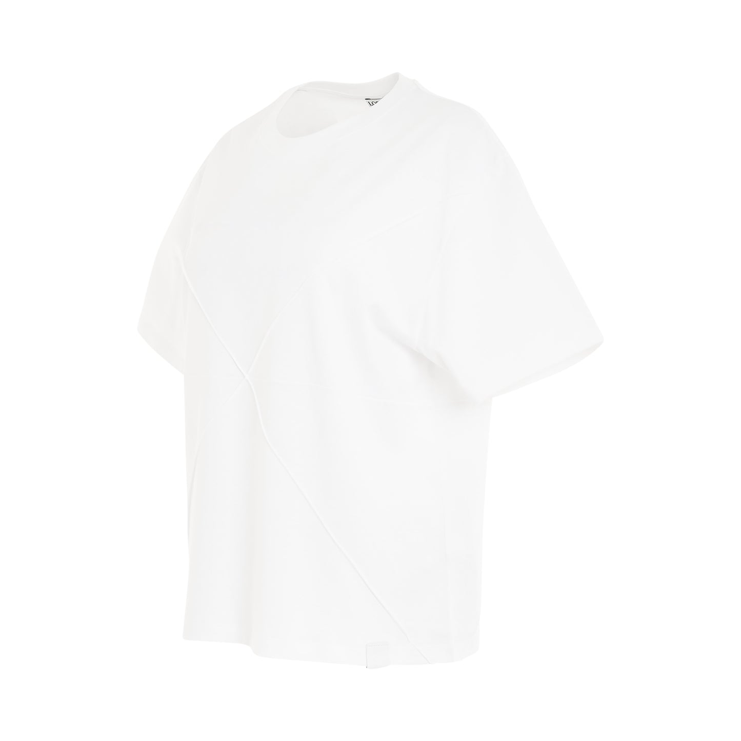 Puzzle Fold T-Shirt in White