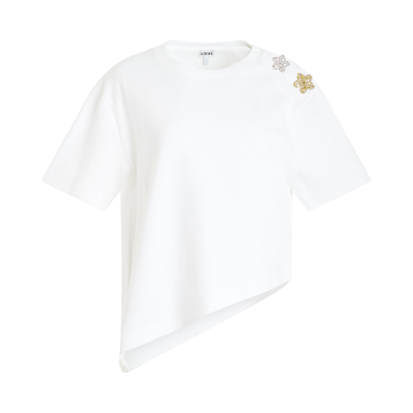 Asymmetric T-Shirt in White