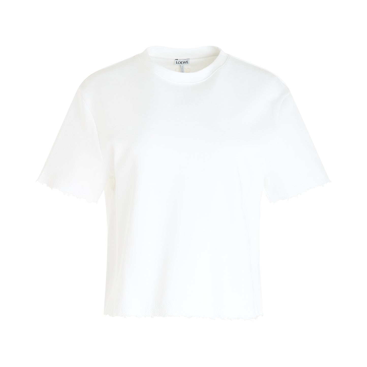 Cotton/Polyamide T-Shirt in White