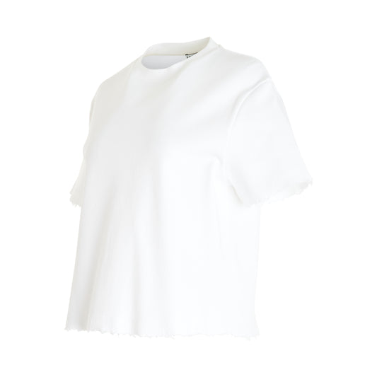 Cotton/Polyamide T-Shirt in White