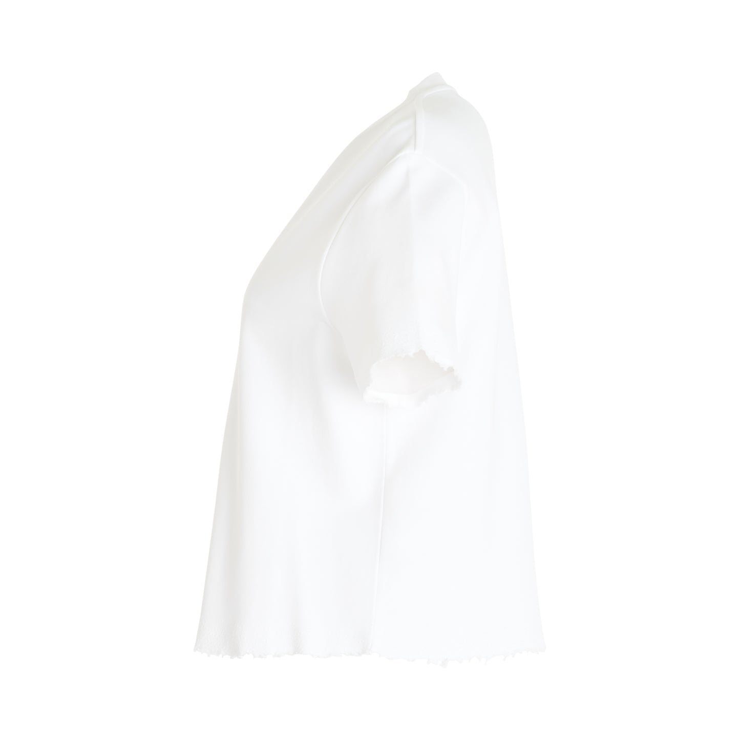 Cotton/Polyamide T-Shirt in White