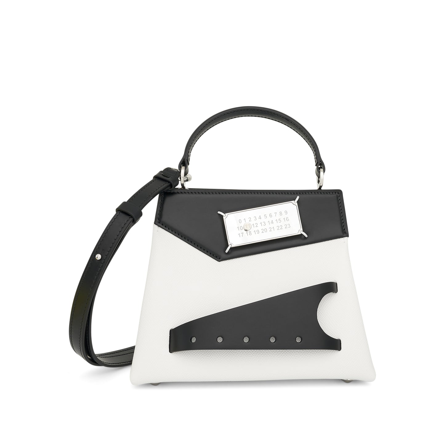 Small Snatched Handbag in Black/White