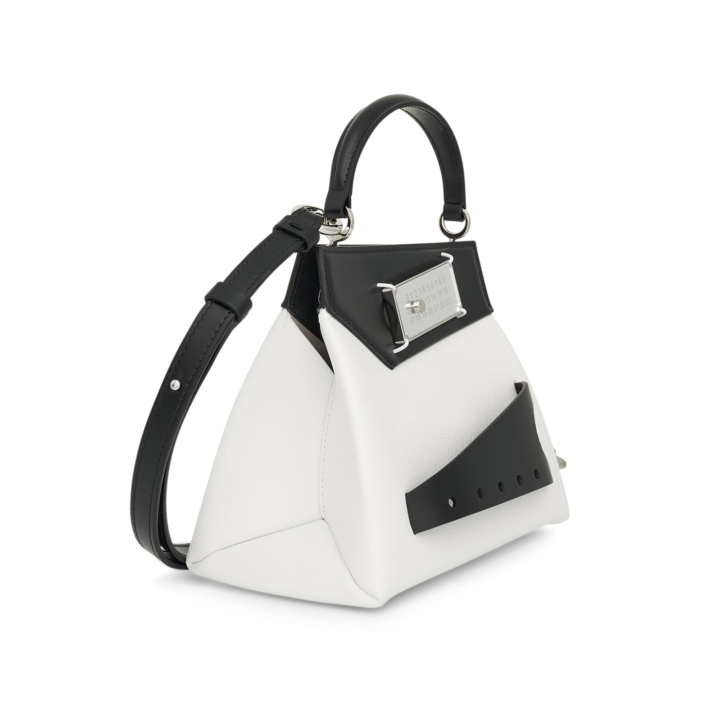 Small Snatched Handbag in Black/White