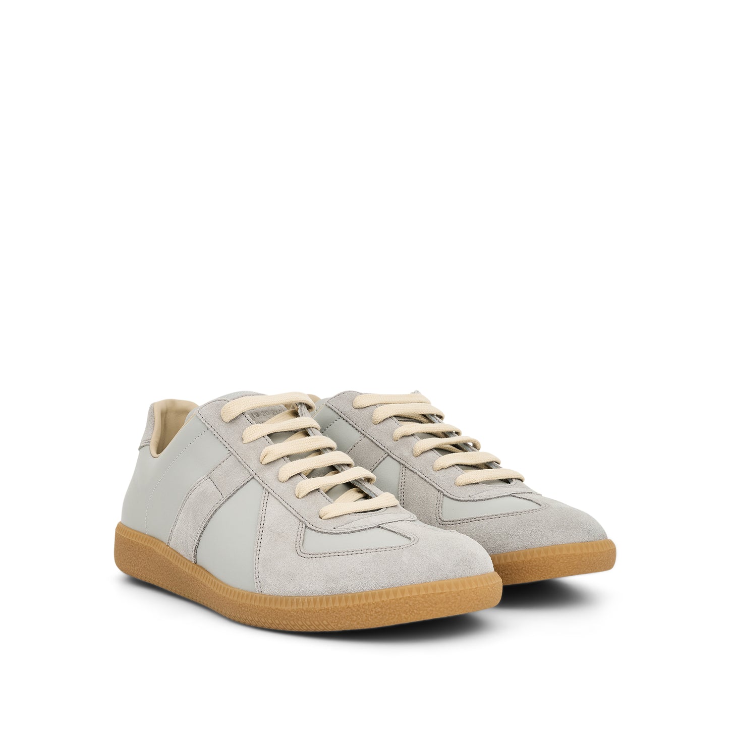 Replica Leather Sneakers in Anisette