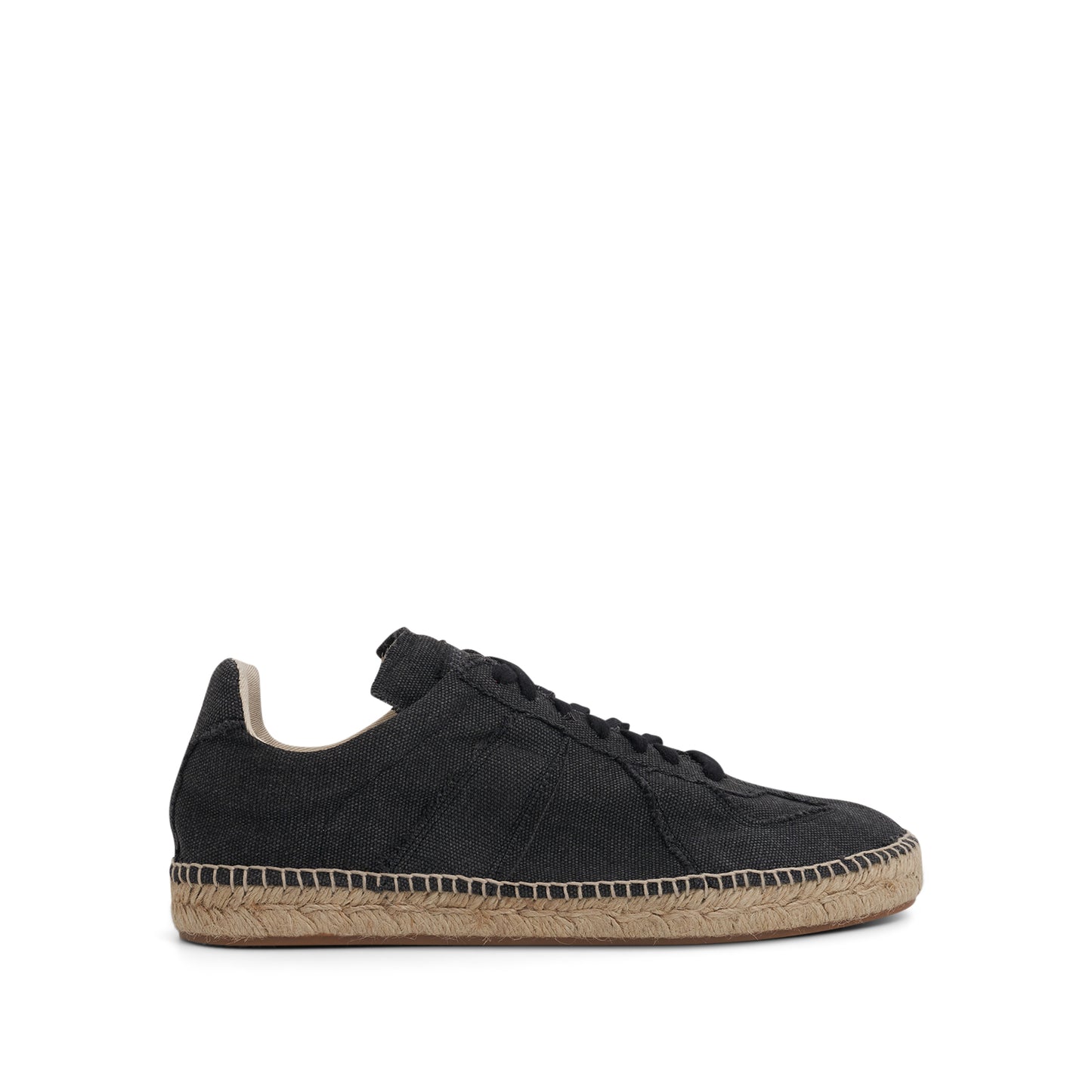 Replica Lace-Up Espadrilles in Black