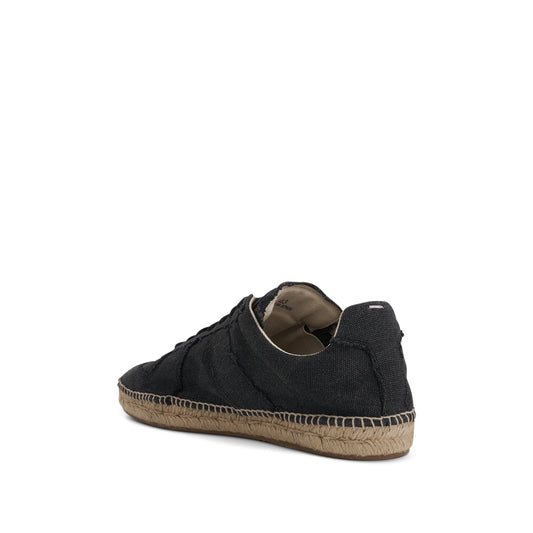 Replica Lace-Up Espadrilles in Black