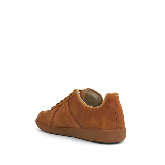 Replica Leather Sneakers in Old Camel