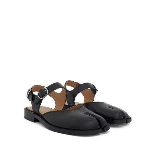 Tabi Strap Sandals in Black