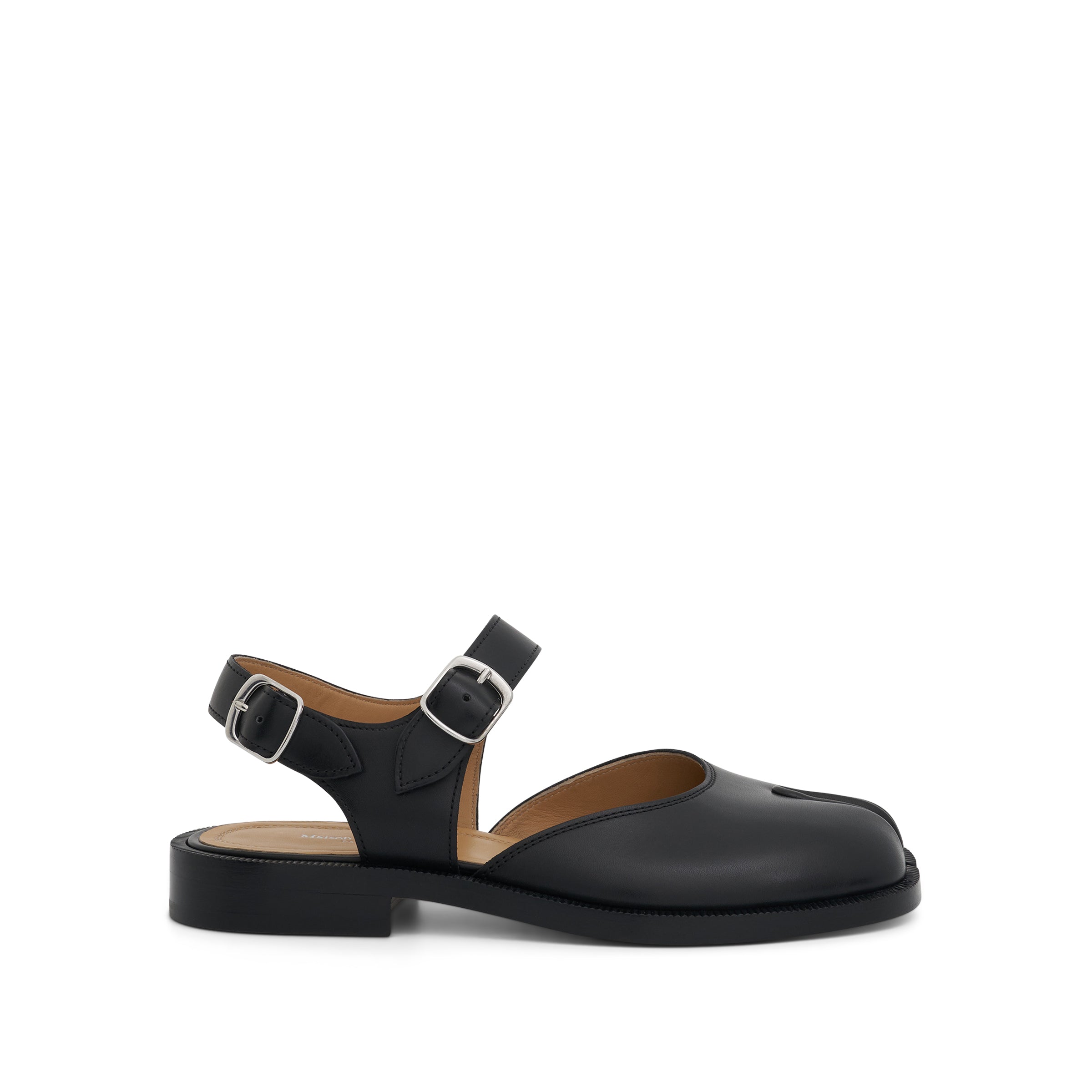 Tabi Strap Sandals in Black