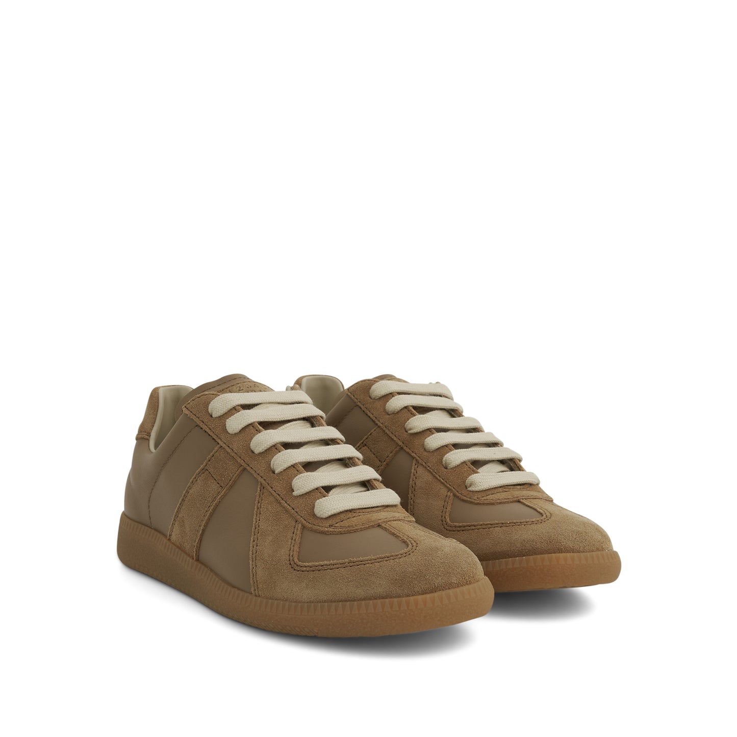 Replica Leather Sneakers in Chamois