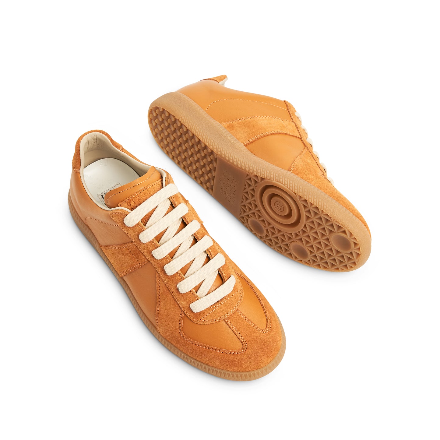 Replica Leather Sneaker in Mustard