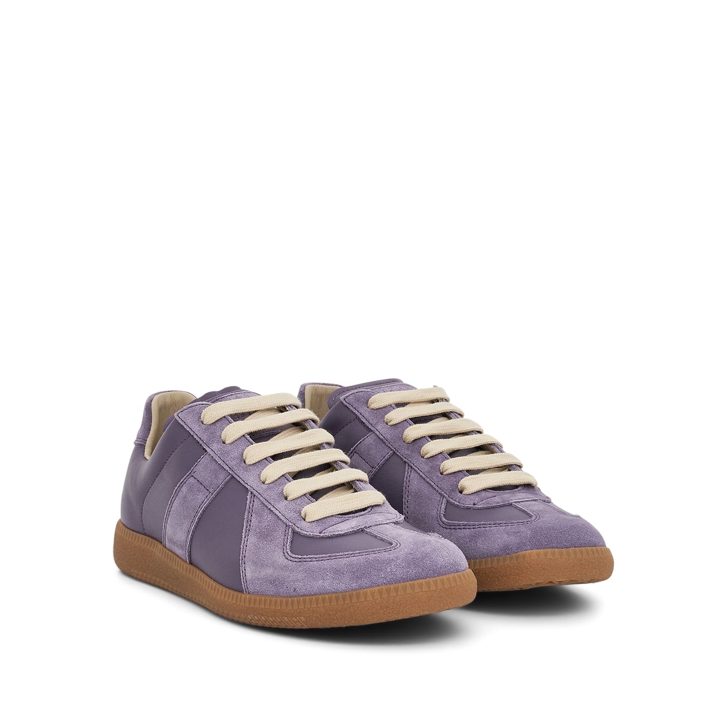 Replica Leather Sneakers in Wisteria