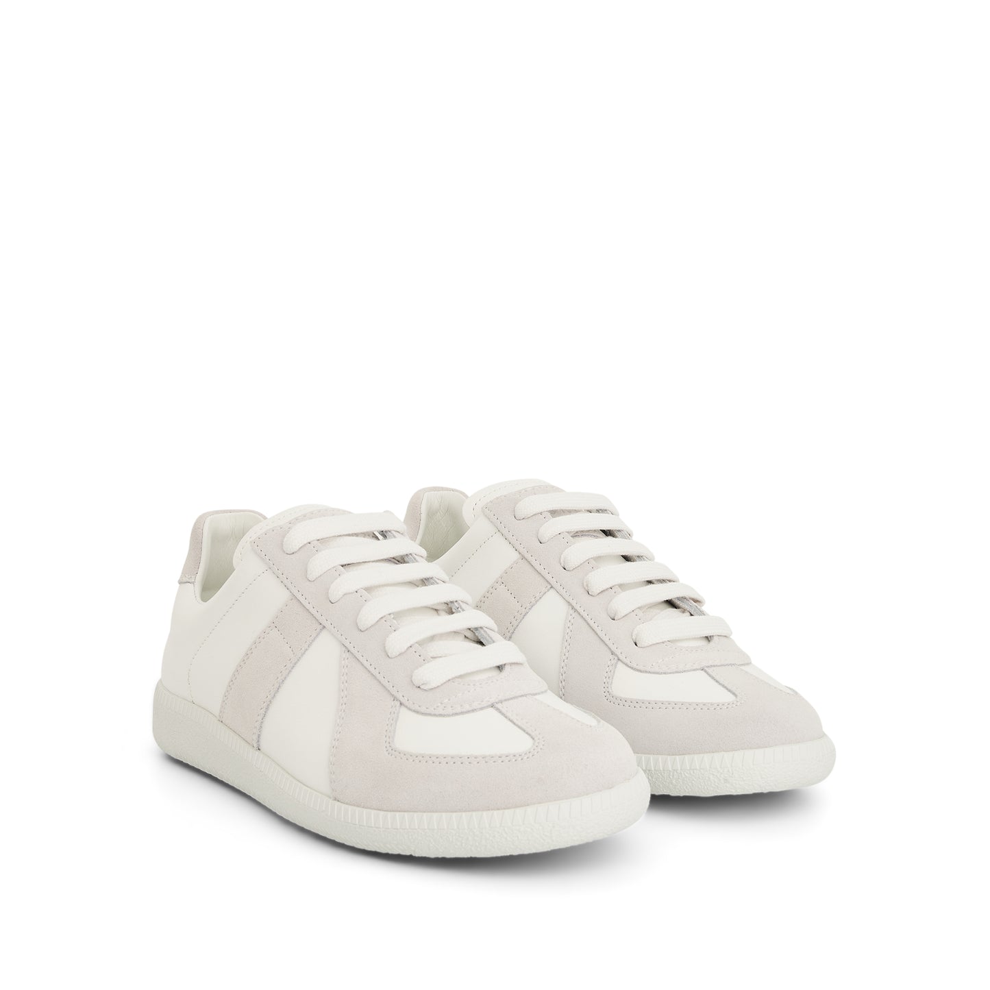 Replica Leather Sneaker in Off White