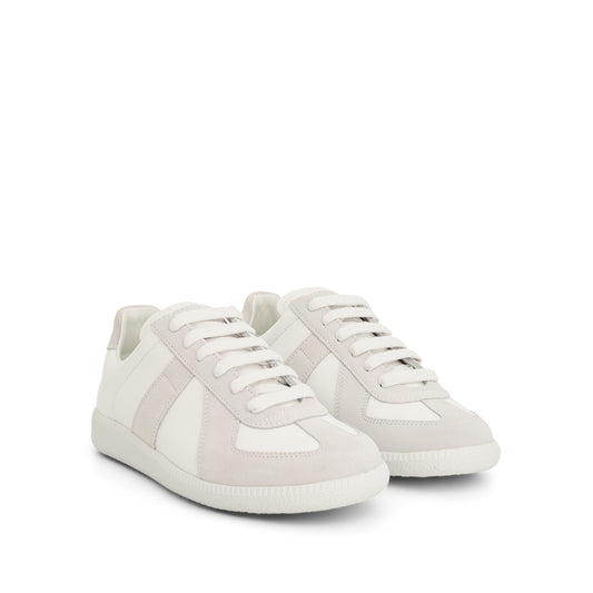 Replica Leather Sneaker in Off White