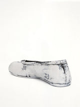 New Tabi Ballerina Shoes in White Paint