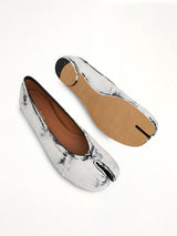 New Tabi Ballerina Shoes in White Paint