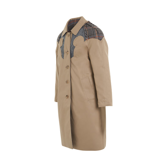 Deconstruction Trench Coat in Beige