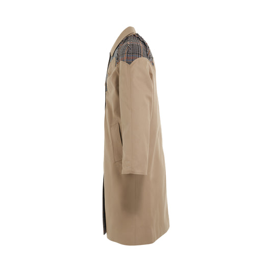 Deconstruction Trench Coat in Beige