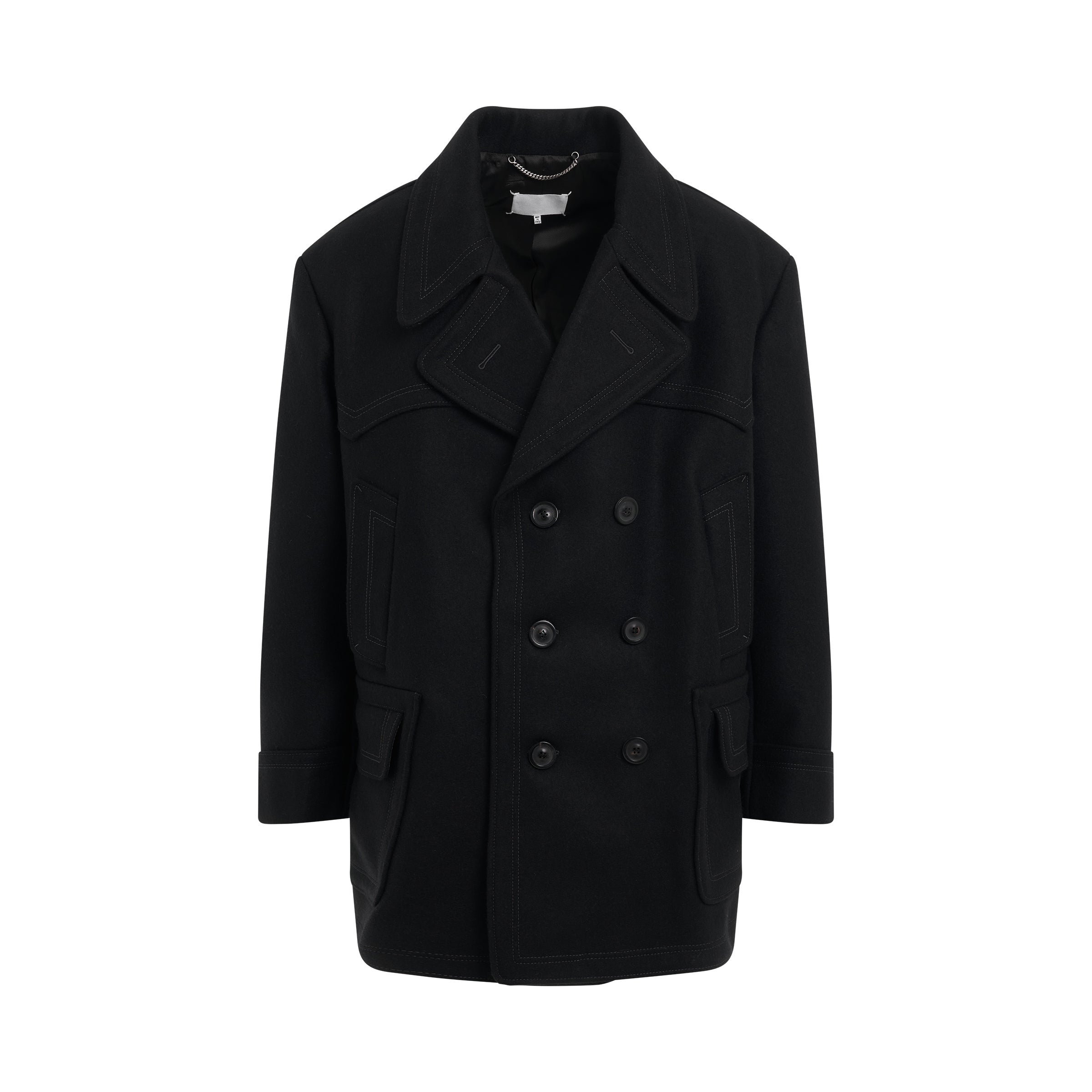 Classic Drop Coat in Black