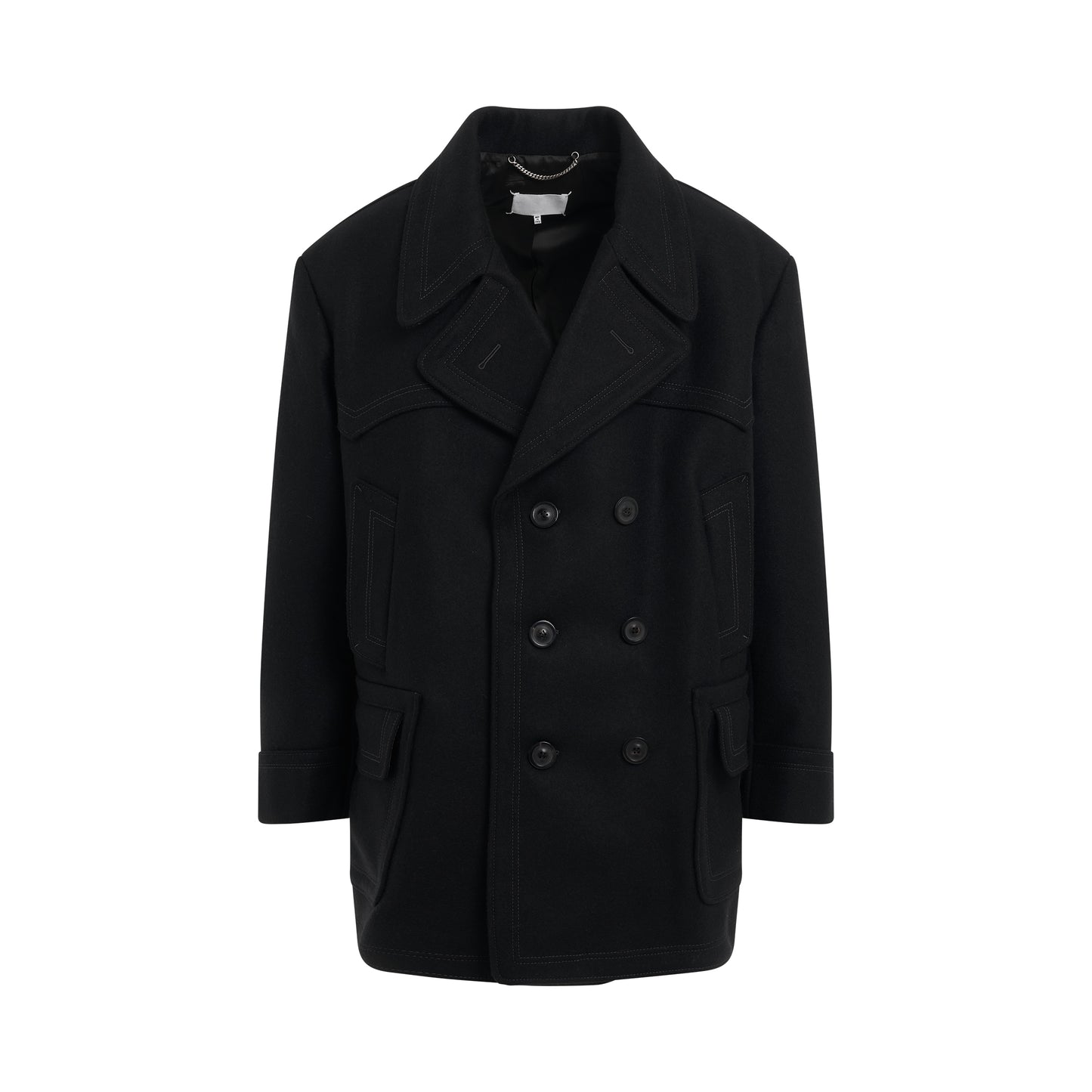 Classic Drop Coat in Black