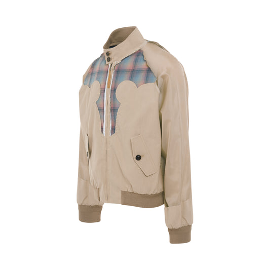 Deconstruction Bomber Jacket in Beige