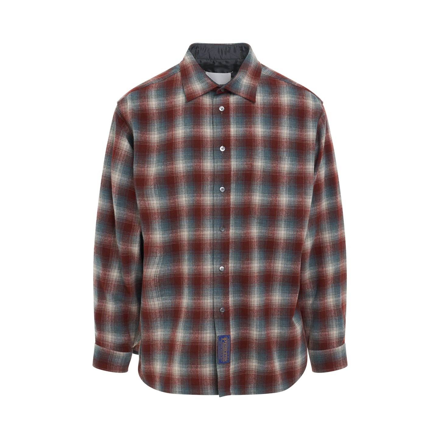 Long Sleeve Check Shirt in Rust