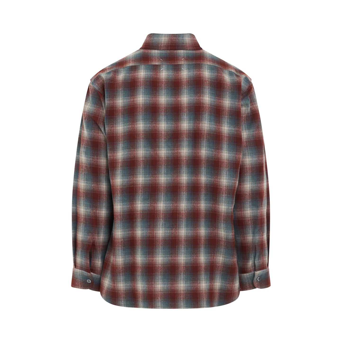 Long Sleeve Check Shirt in Rust