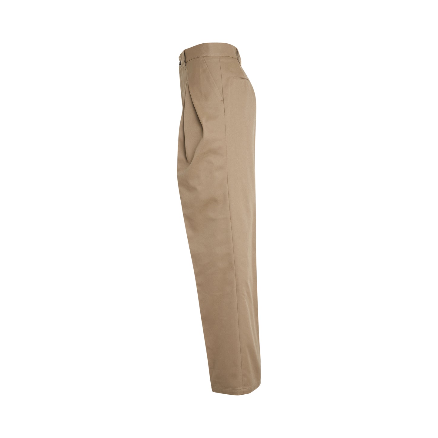 Maison Margiela Four-Stitch Straight Pants in Beige