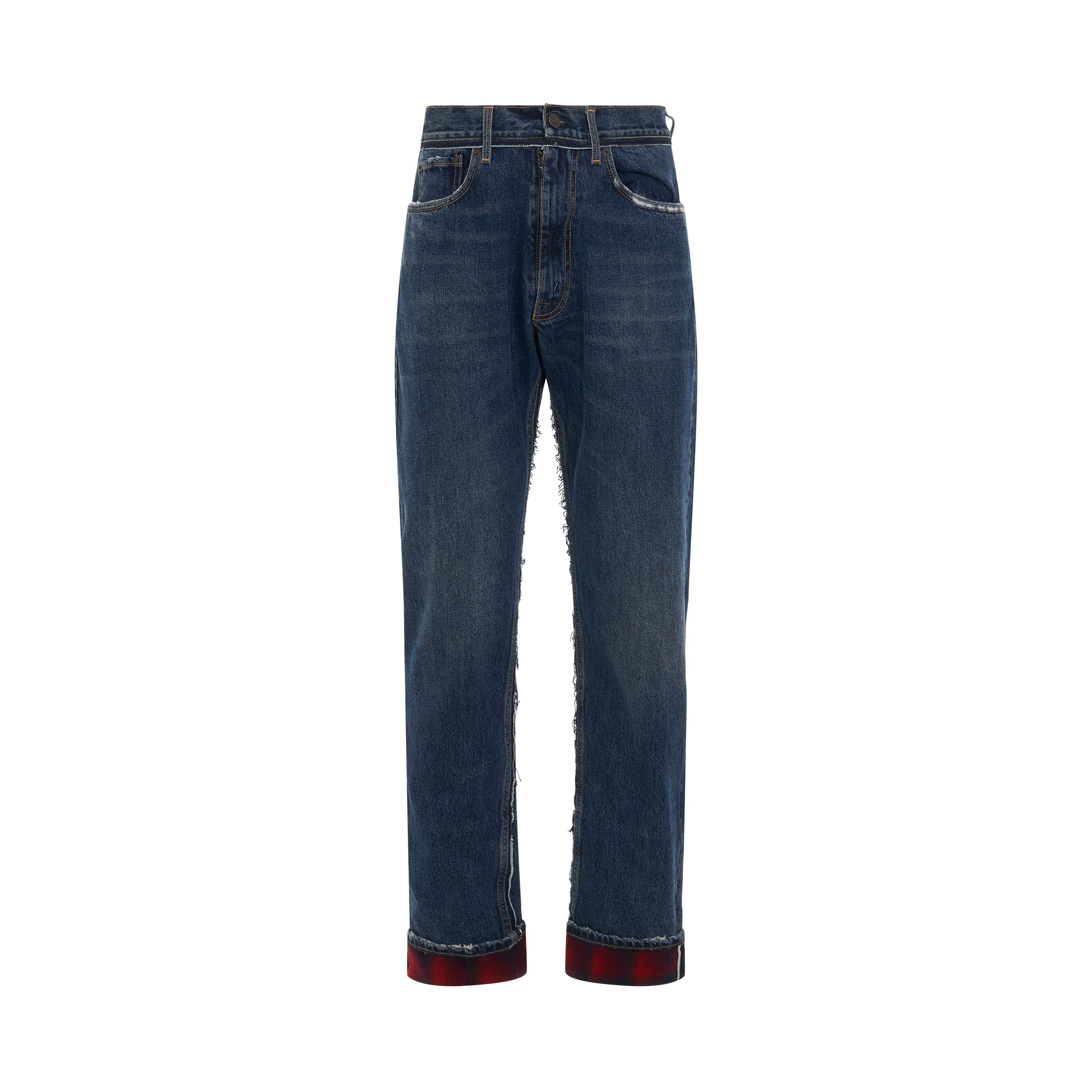 Relax Fit Fold Jeans in Indigo