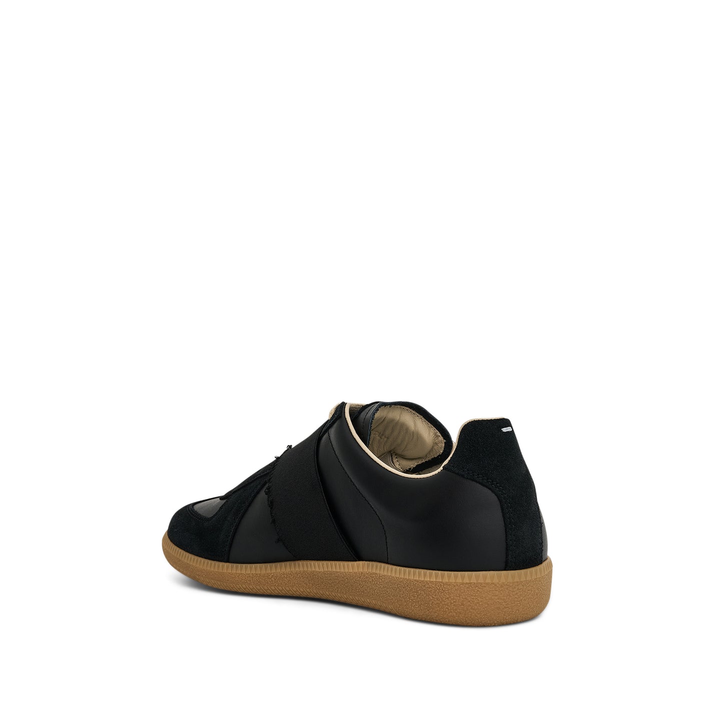 Replica Sneakers with Elastic Band in Black