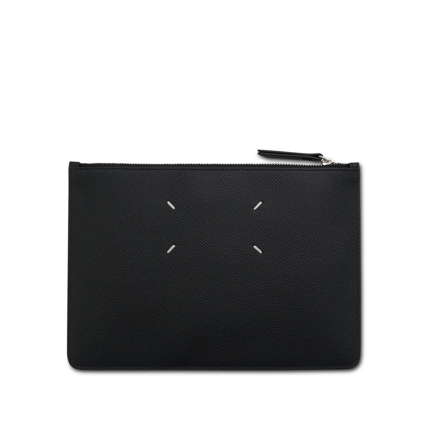 Calf Leather Clutch in Black