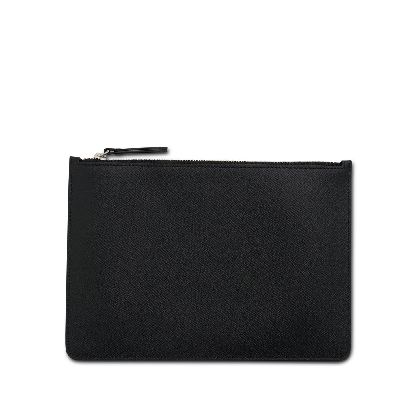 Calf Leather Clutch in Black