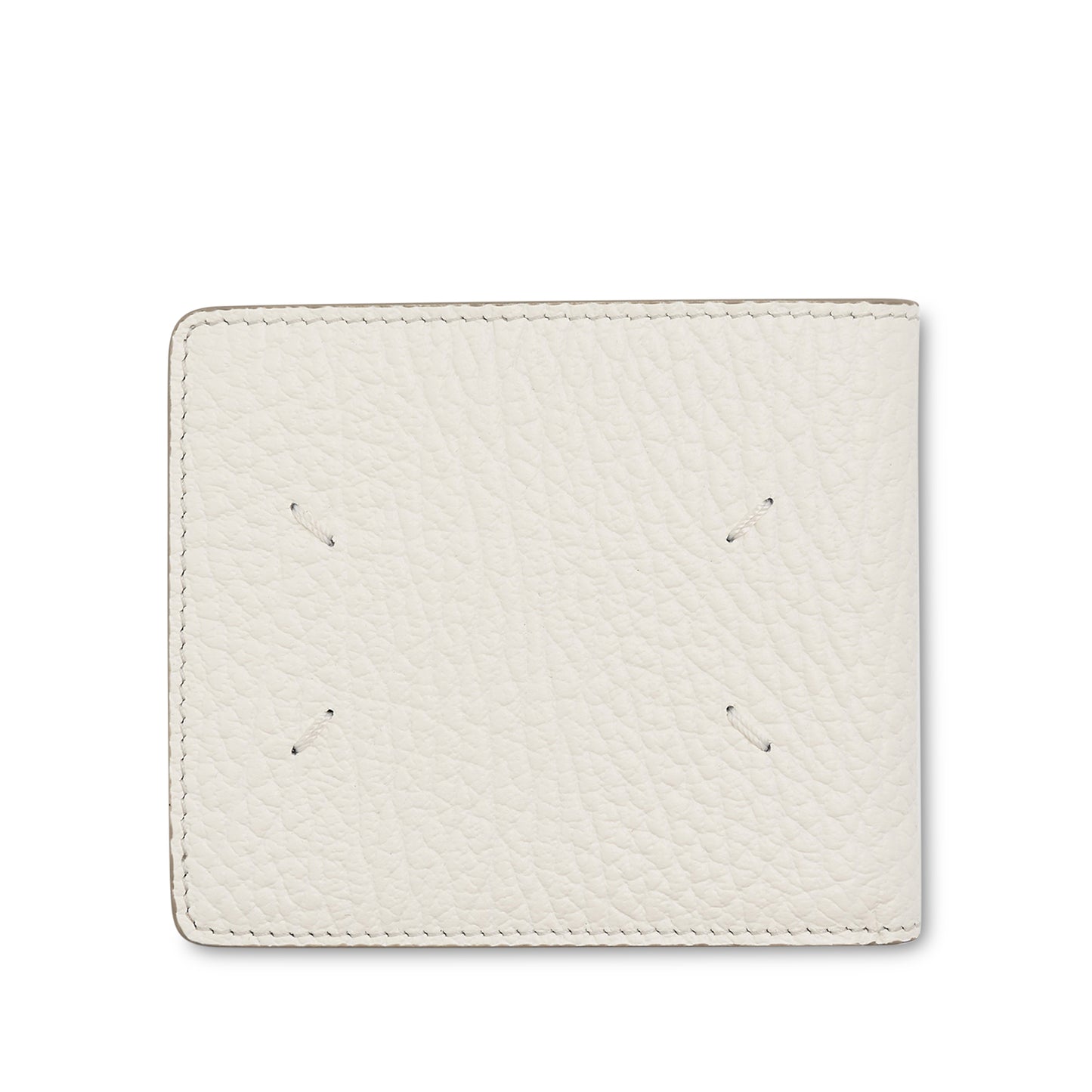 4 Stitch Bifold Wallet in White