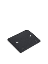 Maison Margiela Four Stitches Leather Card Holder in Black