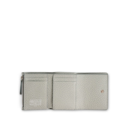 Four Stitches Tri Fold Wallet in Anisette