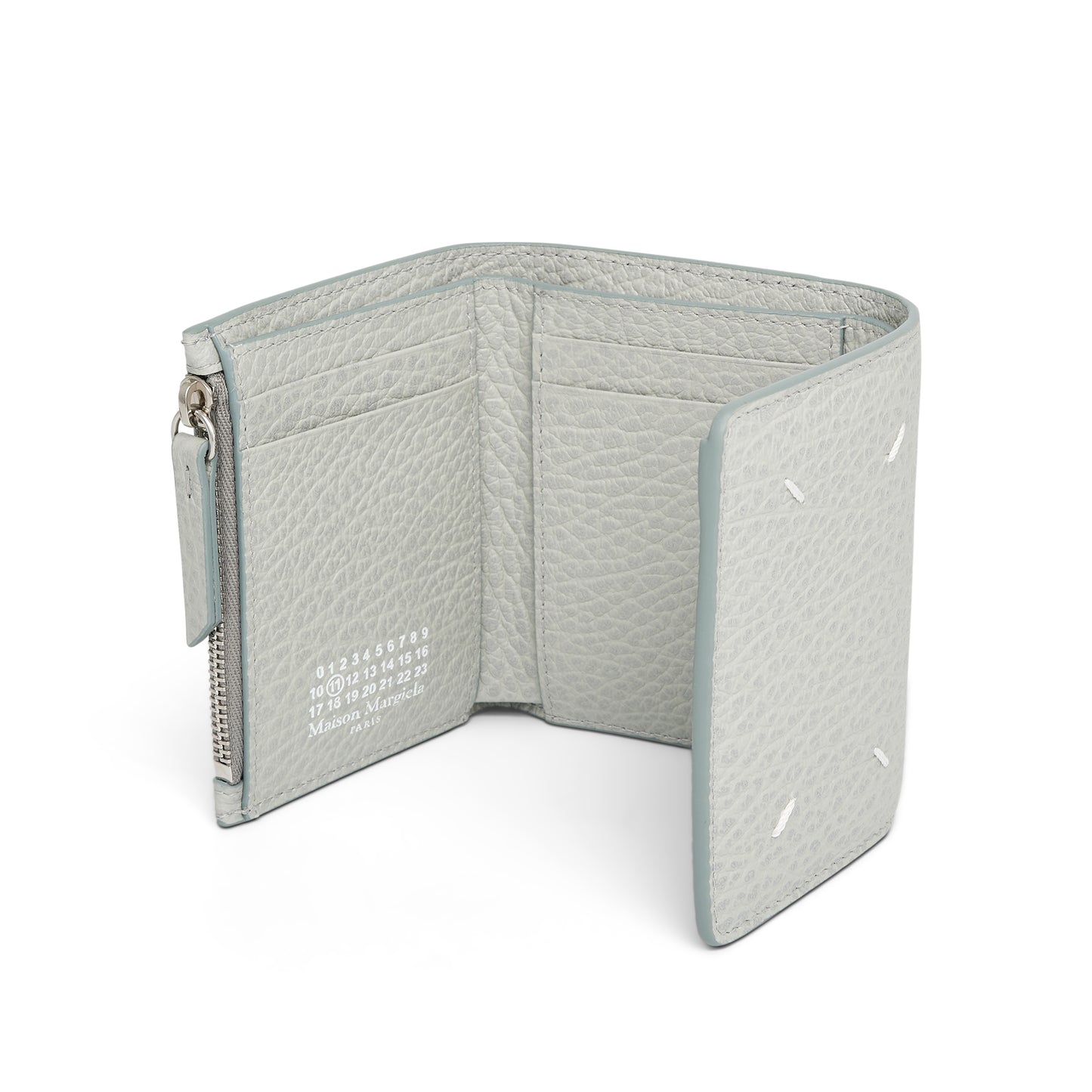 Four Stitches Tri Fold Wallet in Anisette