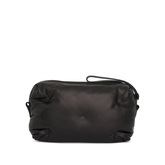 Leather Nappa Glam Slam Camera Bag in Black