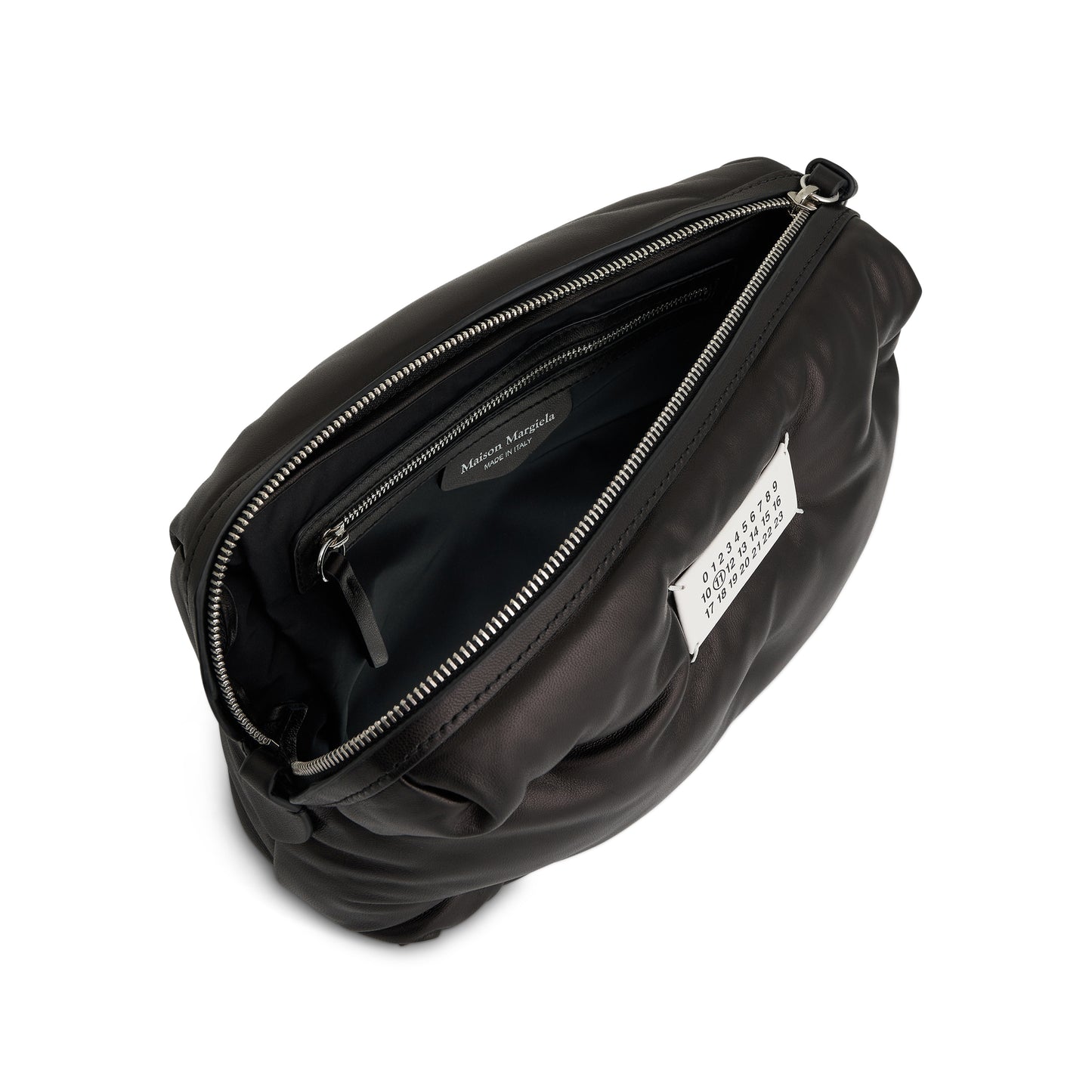 Leather Nappa Glam Slam Camera Bag in Black