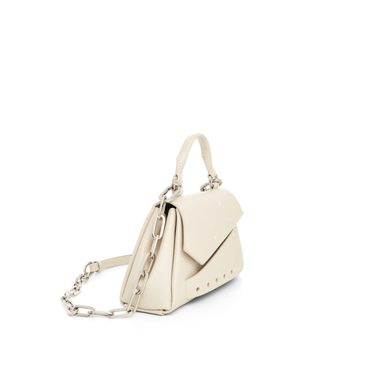 Micro Snatched Asymmetric Bag in Greige