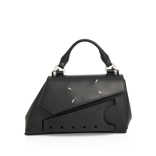 Micro Snatched Asymmetric Bag in Black