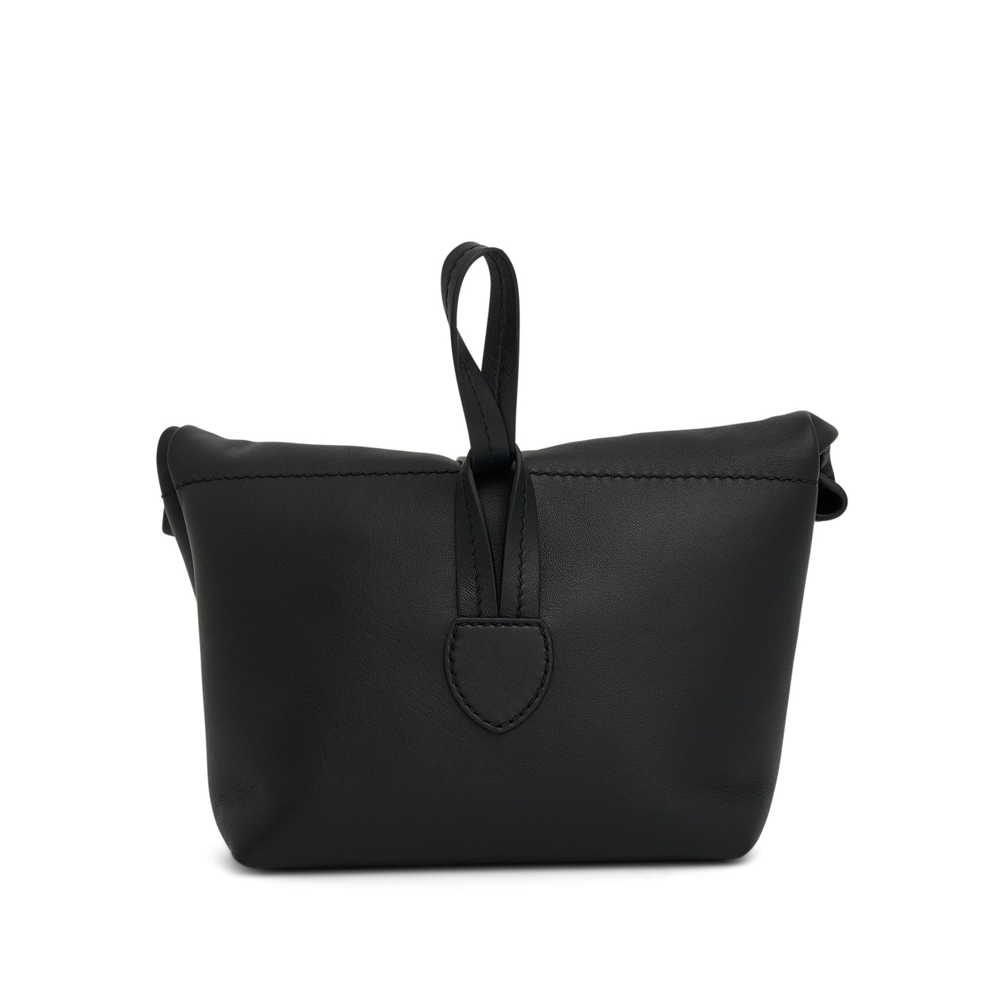Leather Clutch Bag in Black