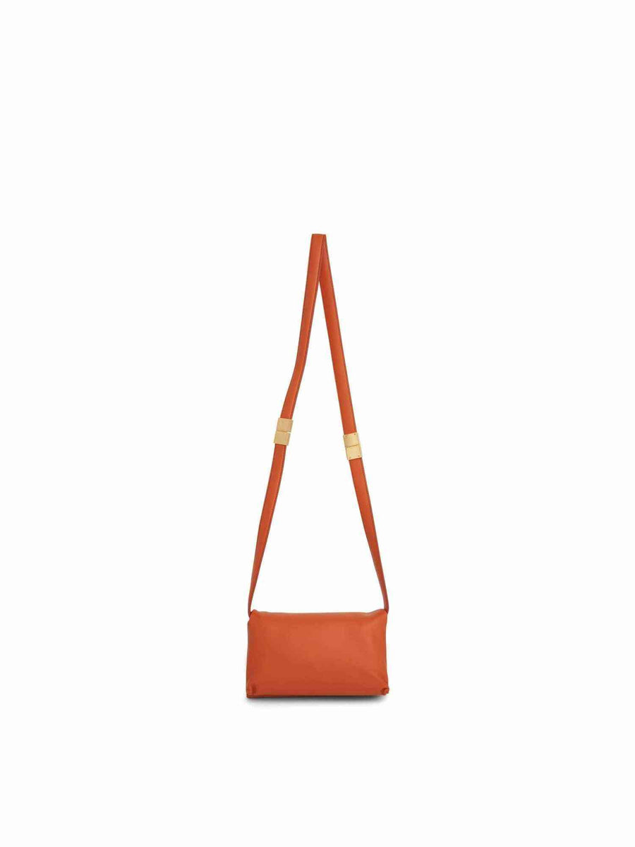 Prisma Small Leather Bag in Chili