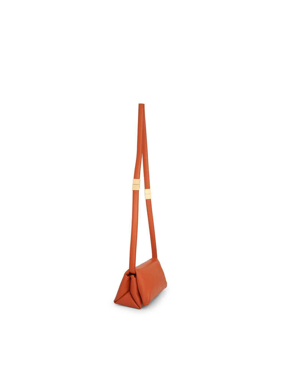 Prisma Small Leather Bag in Chili