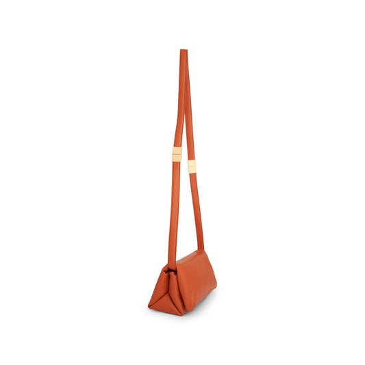 Prisma Small Leather Bag in Chili