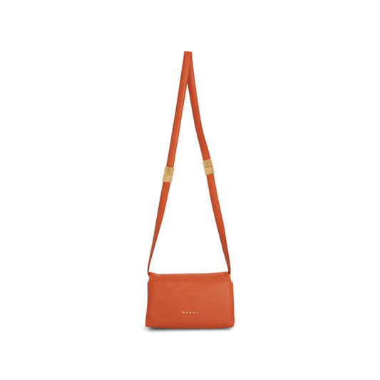 Prisma Small Leather Bag in Chili