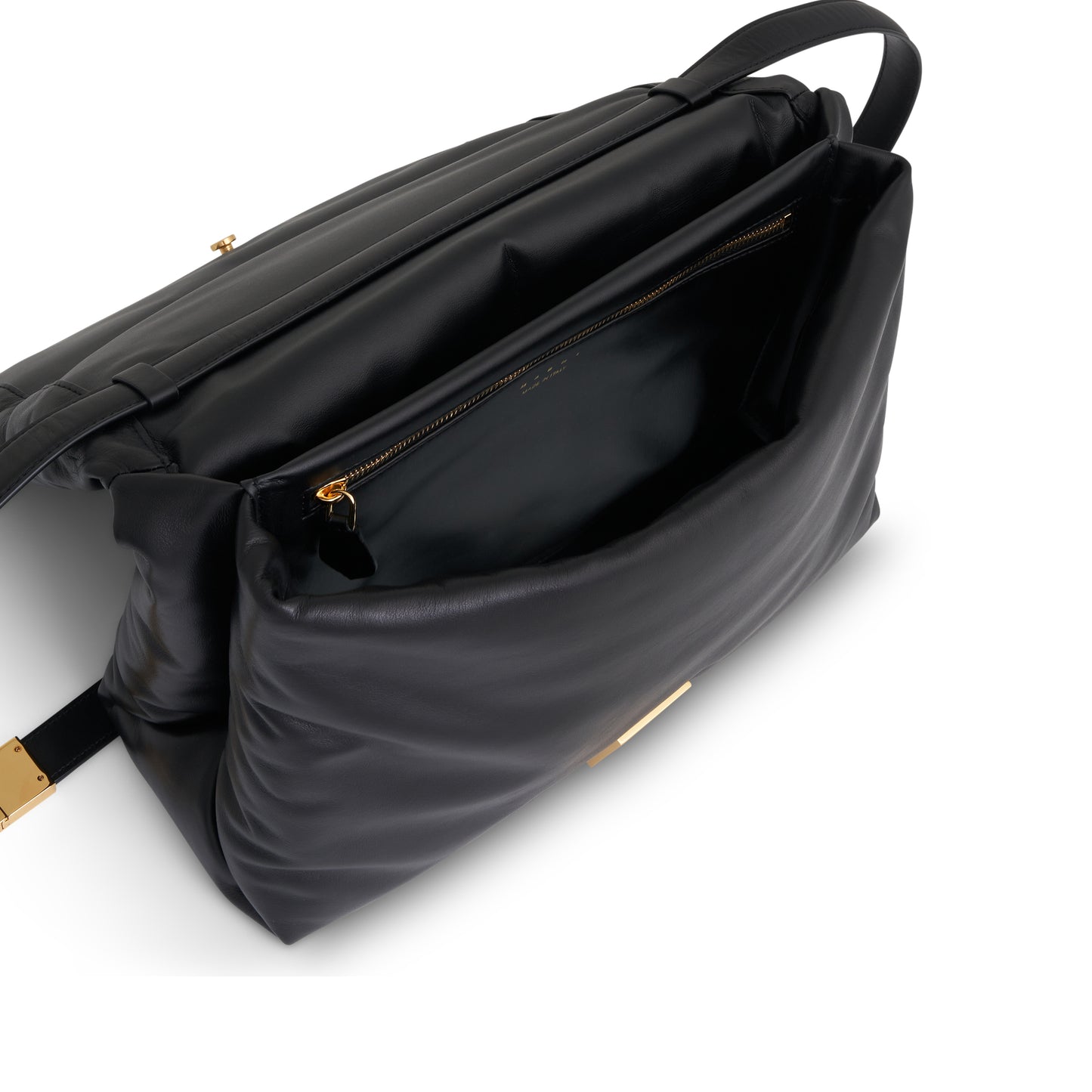 Prisma Large Leather Bag in Black